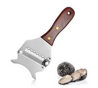 Râpe à Truffes Professionnelle - Réglable avec Poignée en Bois - Pour Chocolat/Fromage/Beurre - Acier Inoxydable - Lames Affûtées