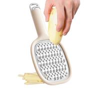 Râpe à zeste de citron avec poignée, trancheuse à légumes en acier inoxydable - Râpe ergonomique pour fromage et carottes - Outil de cuisine portable et compact , petite râpe