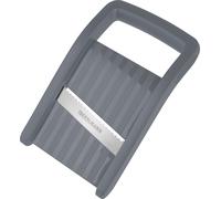 Râpe compacte Fackelmann, râpe à légumes avec lame en acier inoxydable, râpe avec poignée ergonomique (couleur : noir/argent)