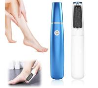 Râpe de callosités électrique pour pieds, élimination des callosités avec éclairage LED, kit de pédicure électrique pour orteils, talons, côtés des pieds et semelles (A)