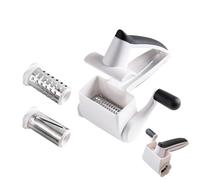 Râpe de comptoir - manivelle rotative | déchiqueteuse portable avec poignée pour légumes frais | cuisine manuelle multifonctionnelle | accessoire de coupe rapide | rangement facile | acier Inoxydab