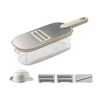 Râpe De Cuisine En Acier Antirouille 6 En 1 Avec Base Transparente Pour Trancher Et Râper Sans Effort Trancheuse Et Déchiqueteuse De Cuisine Domestique