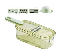 Râpe De Cuisine En Acier Antirouille 6 En 1 Avec Base Transparente Pour Trancher Et Râper Sans Effort Trancheuse Et Déchiqueteuse De Cuisine Domestique