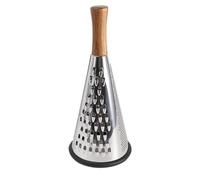 Râpe de cuisine en bois argenté - Hachoir à pommes de terre et fruits, râpe à fromage en forme de cône et verticale, outil de maison et accessoire