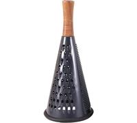 Râpe de cuisine en bois noir - Hachoir à pommes de terre et fruits, râpe à fromage en forme de cône et verticale, outil de maison et accessoire 30 cm