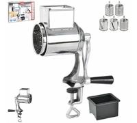 Râpe de cuisine multifonction en acier inoxydable - Râpe à tambour - Râpe à concombre