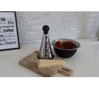 Râpe de cuisine ronde en acier inoxydable noire Râpe universelle Râpe à fromage Râpe à légumes