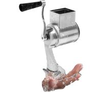 Râpe de cuisine rotative en acier inoxydable, 5 lames tambour, poignée ergonomique, pied ventouse stable