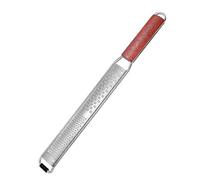 RÂPE DE FROMAGE ET D'ÉPICES EN ACIER INOXYDABLE - Manche en Bois Dur, Lame Ultra-Affûtée, Éplucheur d'Agrumes Polyvalent pour Parmesan, Gingembre, Chocolat, Noix de Muscade et Truffes (2 en 1)