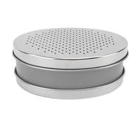 Râpe double face inox avec récipient, 17 cm, fine et grossière | Râpe directement dans le bac, résiste à la rouille, s'emporte en camping