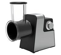 Râpe électrique, 400 W, hachoir automatique à légumes avec 5 lames polyvalentes pour fromage, concombres, carottes, pommes de terre, trancheuse et hachoir à légumes facile