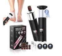 Râpe électrique 7 en 1 pour éliminer les callosités - Certifié - Avec écran LED et lumière intégrée - Avec port USB-C - Pour la maison, les voyages et l'hôtel