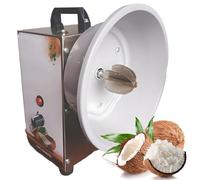 Râpe électrique à noix de coco 150 W en acier inoxydable avec couvercle anti-poussière, 3 vitesses réglables pour boulangerie et dessert