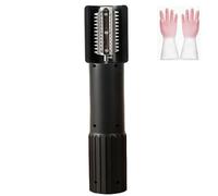 Râpe électrique à noix de coco, grattoir à noix de coco portatif, râpe rotative automatique anti-éclaboussures sans fil, broyeur de poisson manuel en acier inoxydable pour la cuisine (Black)