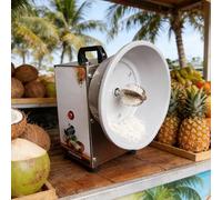 Râpe électrique à noix de coco - Outil de retrait de viande de noix de coco 35 kg/h, vitesses réglables, boîtier en acier inoxydable pour applications de traitement