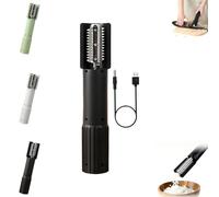 Râpe électrique à noix de coco, râpe électrique à main avec râpe rotative anti-éclaboussures, grattoir à noix de coco portable et broyeur éplucheur for la cuisine(Black)