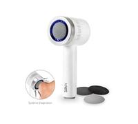 Râpe électrique anticallosités Silk n Vacupedi avec aspiration intégrée et 2 râpes incluse