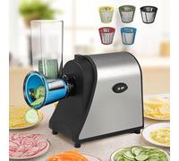 Râpe électrique, Coupe-légumes Professionnel 1000w avec 5 Lames Interchangeables en Acier Inoxydable, Facile à Utiliser, pour Râper Et Râper Le Fromage à Pâte Dure, Le Chocolat, Les Noix