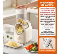 Râpe électrique multifonction pour légumes boîtier ABS 6 lames coupe tranche râper broyer usage domestique cuisine