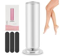 Râpe Électrique pour Pieds Professionnelle - Lime Pied Électrique 550 RPM avec 60 Disques Exfoliants Remplaçables, Supprime Callosités et Peaux Mortes sans Effort (Aluminium, Vitesse Réglable)