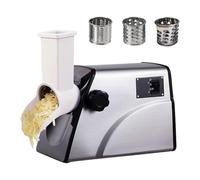 Râpe Électrique Professionnelle, 300 W, Râpe À Fromage Professionnelle, Râpe Rotative Rapide Avec 3 Lames En Acier Inoxydable, Débit De 30 Kg/h, Pour La Maison, Les Restaurants, Le Fromage Et Les