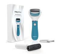 Râpe électrique professionnelle pour pédicure, élimine les callosités, les peaux mortes, 2 têtes de rouleau interchangeables et batterie rechargeable.