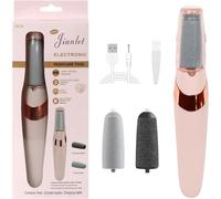 Râpe électrique rechargeable pour callosités - Kit de pédicure électrique - Pour les pieds morts et lourds - Rose