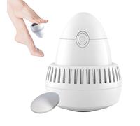 Râpe électrique rechargeable pour les pieds avec 2 têtes de meulage amovibles, coque en ABS, outil de pédicure pour homme et femme, idéale pour les pieds lisses et doux