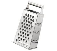 Râpe en Acier Inoxydable pour Aliments, Robuste et Antidérapante | Couleur Argenté, Lame Résistante à Flexion, sans Bords Rugueux, pour Trancher, Écraser et Râper