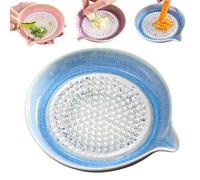 Râpe en céramique de 11,9 cm, râpe à gingembre, râpe à gingembre, râpe à épices, trancheuse en céramique multifonction pour gingembre, ail, noix de muscade, carottes, wasabi, décoration de cuisine