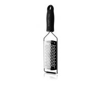 Microplane Râpe de cuisine Lame à étoile pour le fromage à pâte dure, agrumes, chocolat, gingembre et noix de muscade en noir et en acier inoxydable