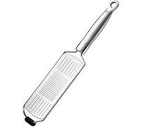 RÖSLE Râpe Fine - Ustensile de Cuisine en Inox 18/10 avec Pied en Silicone et Capot de Protection - Pour le Parmesan, les Épices, le Citron, le Chocolat ou le Gingembre - 35,5 cm