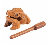 Râpe Guiro Grenouille en Bois, Artisanat Traditionnel Thaïlandais W, Bloc de tonalité pour Instrument de Musique en Bois Artisanal Traditionnel Thaïlandais (N ° 2 8,8 cm)