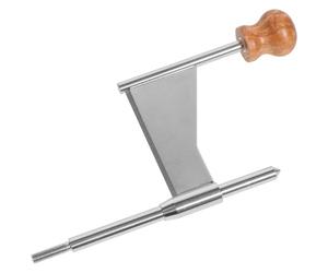 Râpe Manuelle de Rechange Friseur A Fromage Rotative pour Chocolat | Acier Inoxydable et Bois, Design Stable, Crée Copeaux et Fleurs Fines, pour Melon et Chocolat