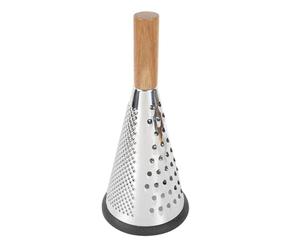Râpe manuelle en acier inoxydable de 20,3 cm avec cône, râpe multifonction | Robot culinaire manuel 3 côtés antirouille | pour fromage, fruits, chocolat, matériel de cuisine, module de station