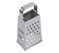 Râpe multifonction en acier inoxydable à 4 côtés avec poignée plate pour déchiqueter, trancher, râper les légumes, trancheuses en acier inoxydable