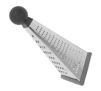 Râpe Multifonction Triangulaire 4 Faces en Acier Inoxydable | Boîtier Compact à Poignée Ergonomique, Base Antidérapante, pour Fromage, Chocolat et Écorce D’agrumes
