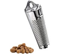 Râpe Muscade avec Récipient, Acier Inox 13.5cm Zeste Citron Pratique