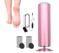 Râpe Pied Électrique Rechargeable USB, Rapeuse Pieds avec Réglage Multi-Vitesses et Têtes de Rechange, Élimine Peaux Mortes Squameuses et Talons Craquelés, Kit Soin des Pieds Pédicure Maison