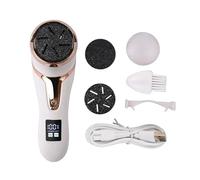 Rape Pied Râpe électrique for les pieds, appareil de pédicure, élimine les callosités, les peaux mortes et craquelées, rechargeable(White)