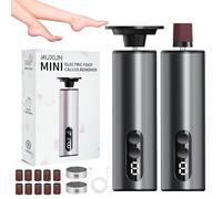 Râpe Pieds Électrique, 2-en-1 Électrique Rape Pied et Ongles Rechargeable Sans Fil Ponceuse Pieds Pédicure Professionnel, Pédicure Pour Femmes Callosités, La peau Morte et Les Talons Fissurés (Noir)