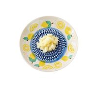 Râpe plate céramique manuelle ronde - bol à motif fruits râpe ail bol | Râpe à ail pour légumes, chocolat, fraise, cuisine | Râpe de cuisson en céramique manuelle ronde