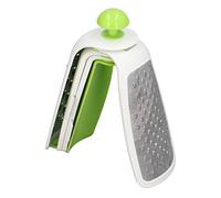 Râpe Pliable, 4 en 1 Multifonctionnel en Acier Inoxydable Portable Combinaison Râpe Légumes Hachoir Cuisine Outil(vert)