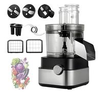 Râpe professionnelle pour légumes, robot culinaire de 600 W avec grille de 5 cubes, capacité de 5000 ml pour ail, chou, carotte et pommes de terre