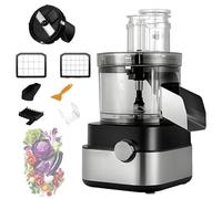 Râpe professionnelle pour légumes, robot culinaire de 600 W avec grille de 5 cubes, capacité de 5000 ml pour ail, chou, carotte et pommes de terre