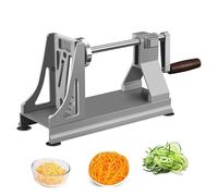 Râpe rotative manuelle à 3 lames, trancheuse de pommes de terre avec poignée antidérapante pour déchiquetage fin, idéale pour radis et courgettes