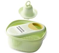 Râpe, tamis de cuisine, trancheuse à oignons, trancheuse à carottes, outil multifonction, trancheuse à légumes(Green)