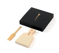 Râpe traditionnelle japonaise pour Wasabi et gingembre (avec brosse en bambou, Râpe grande taille)