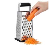 Râpes de Cuisine,Ustensile Cuisine Acier Inoxydable Quatre Faces,Râpe Boîte en Métal pour Pommes de Terre 4 Côtés - Pour Râpage Fin Moyen Grossier Carotte Gingembre Pomme De Terre Maison