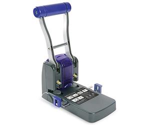 Rapesco 0247 ECO P1100 Perforatrice à 2 Trous, Haute Capacité, Noir Violet | Capacité 100 Feuilles